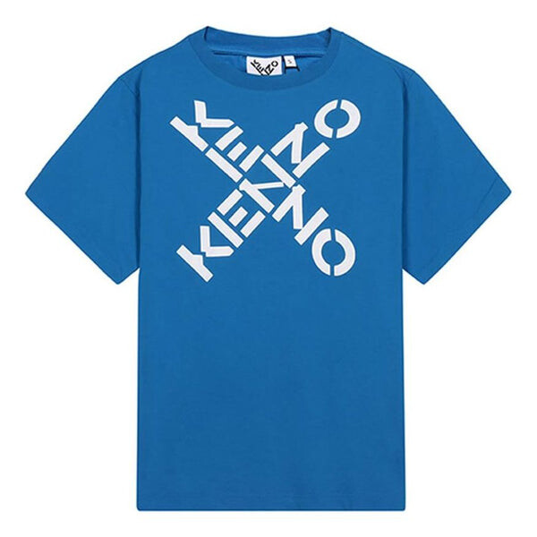 

Футболка men's ss21 logo alphabet printing short sleeve blue Kenzo, синий