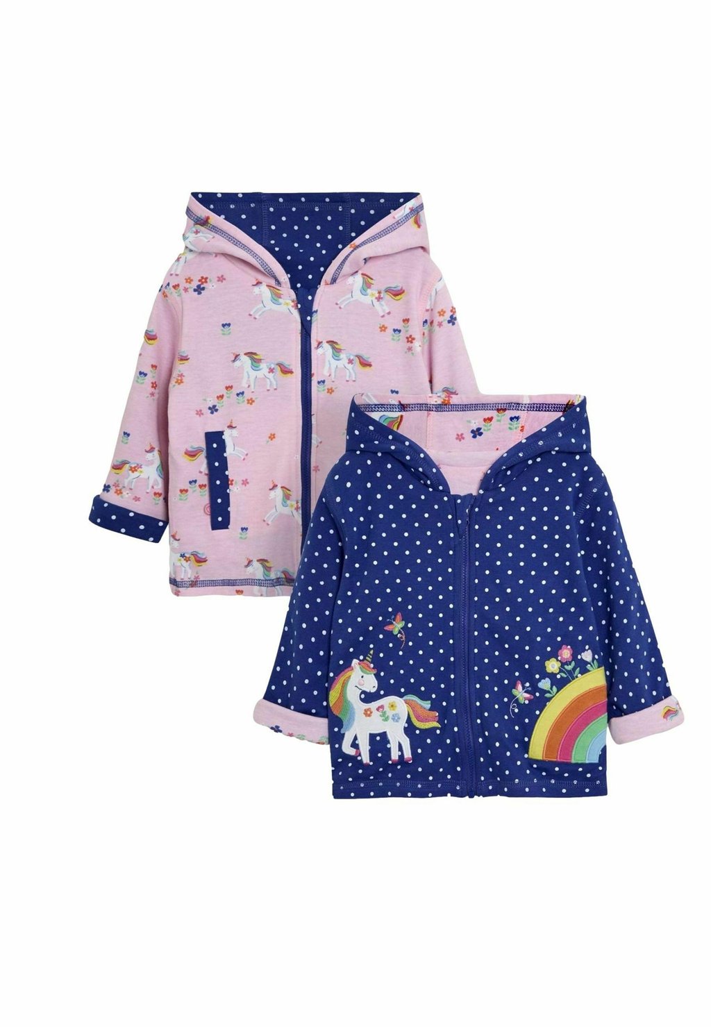 

Толстовка на молнии REVERSIBLE JoJo Maman Bébé, синий