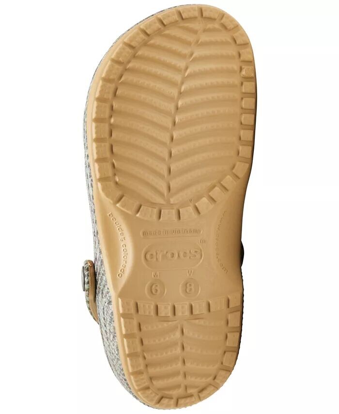 Женские классические твидовые сандалии-сабо от Finish Line Crocs, бежевый — фото 2