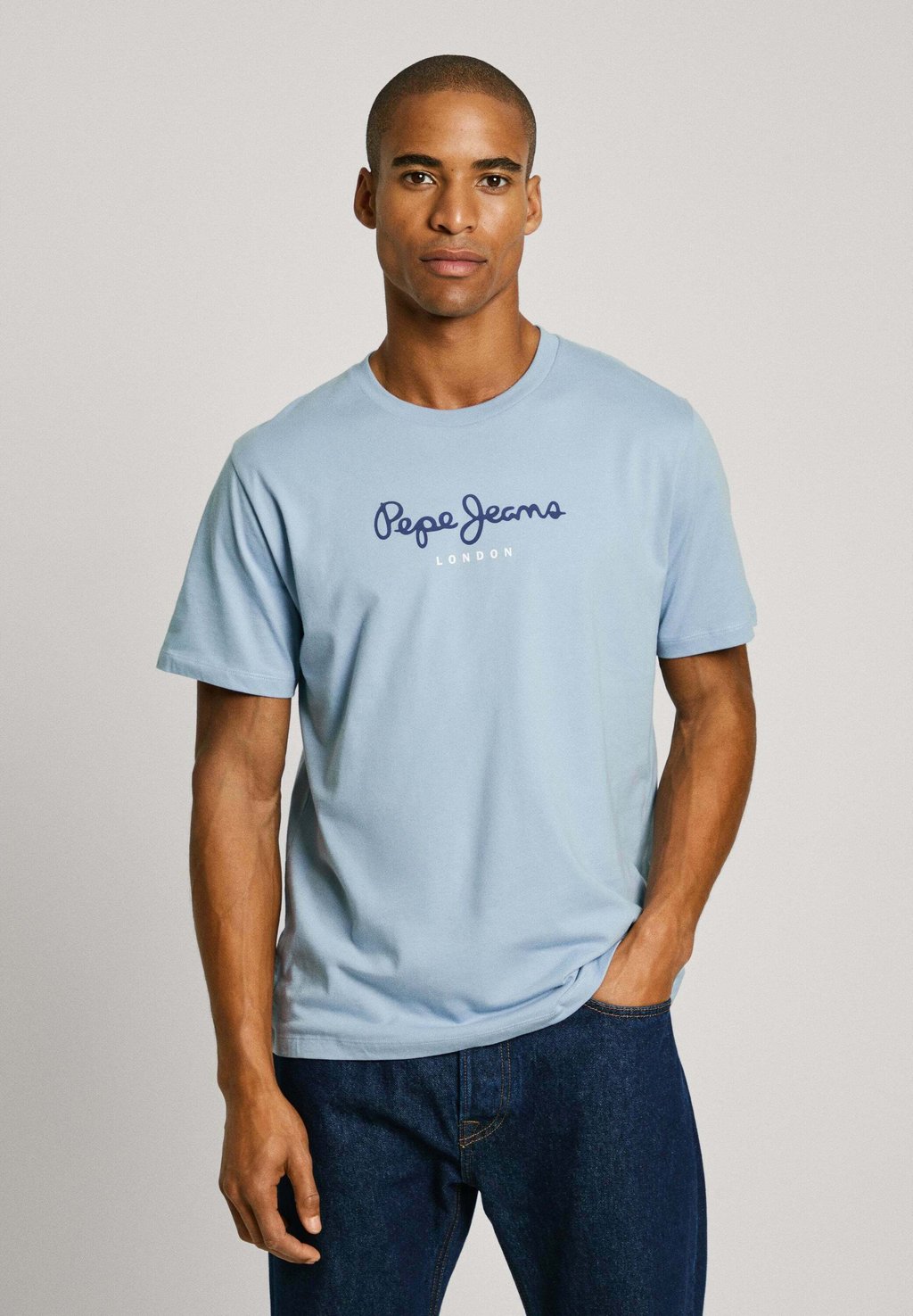 

Футболка с принтом EGGO Pepe Jeans, синий
