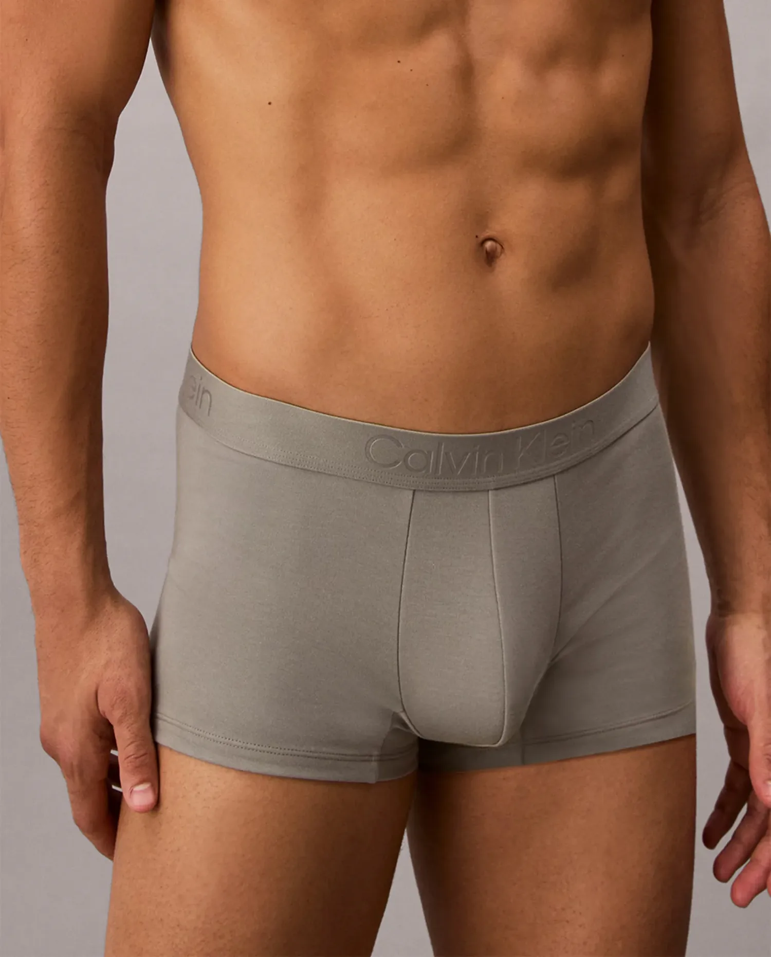 Короткие боксерские трусы индивидуальные Calvin Klein, серый — фото 4