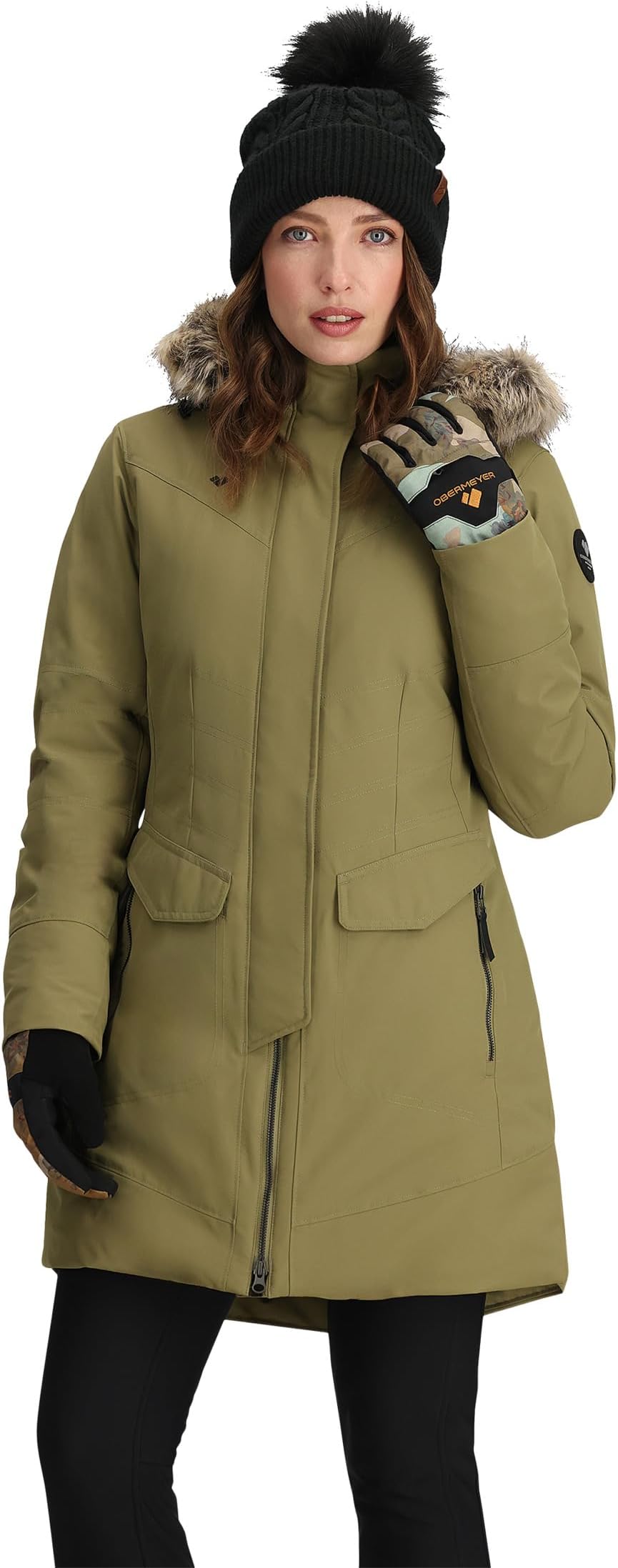 

Куртка Obermeyer Sojourner Down Jacket, цвет Smokey Olive