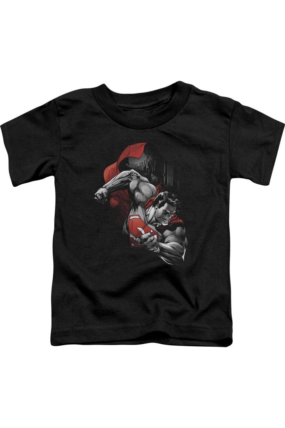 

Супермен Моя футболка с коротким рукавом для малышей Gildan, черный