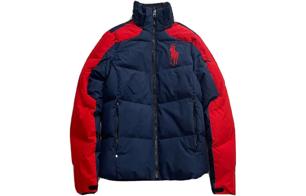 Куртка Polo Ralph Lauren Big Pony Hooded Down Puffer, темно-синий — фото 3