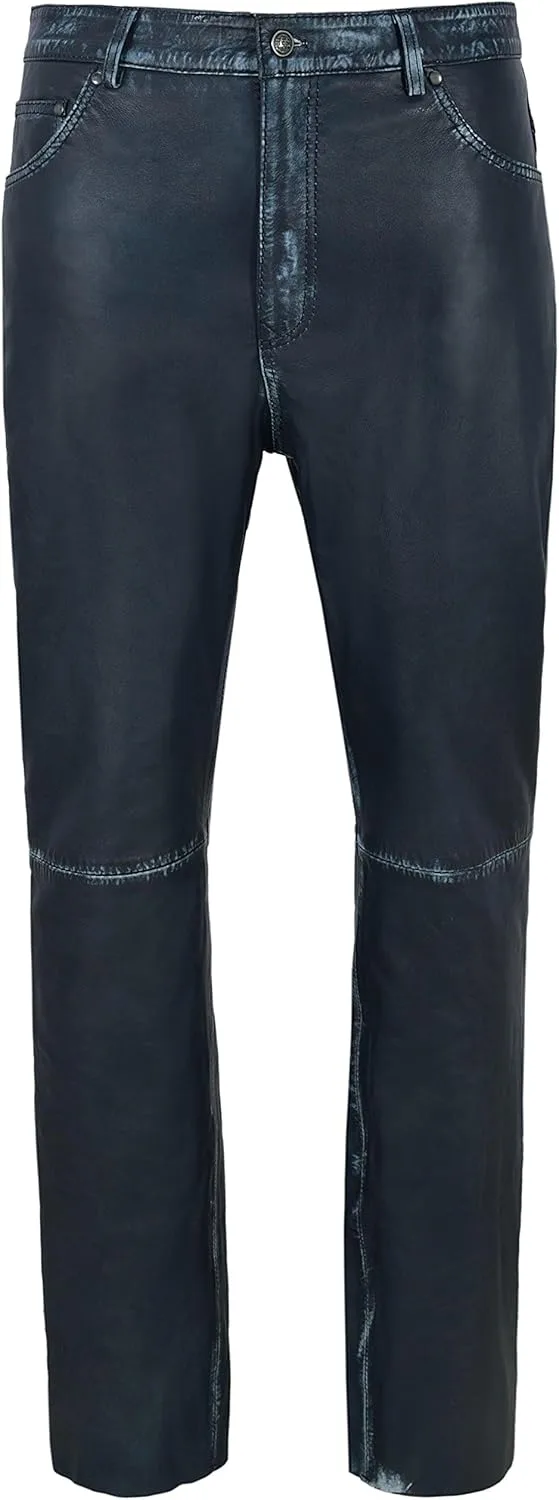 

Мужские джинсы 501 из 100% ягненка Real Leather Smart Range Leather