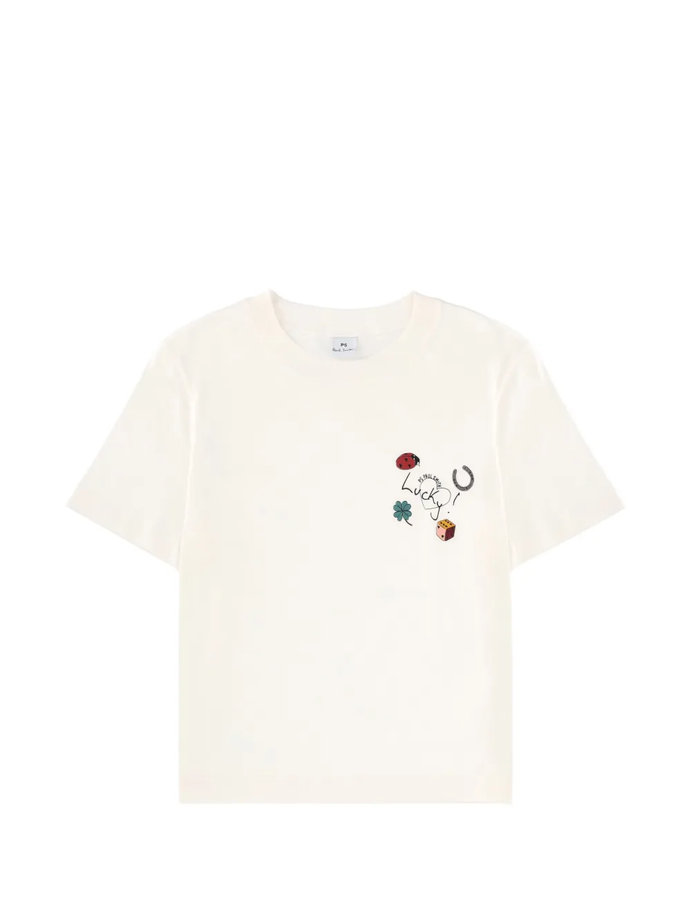 

Футболка с графическим принтом Charms Ps Paul Smith, бежевый
