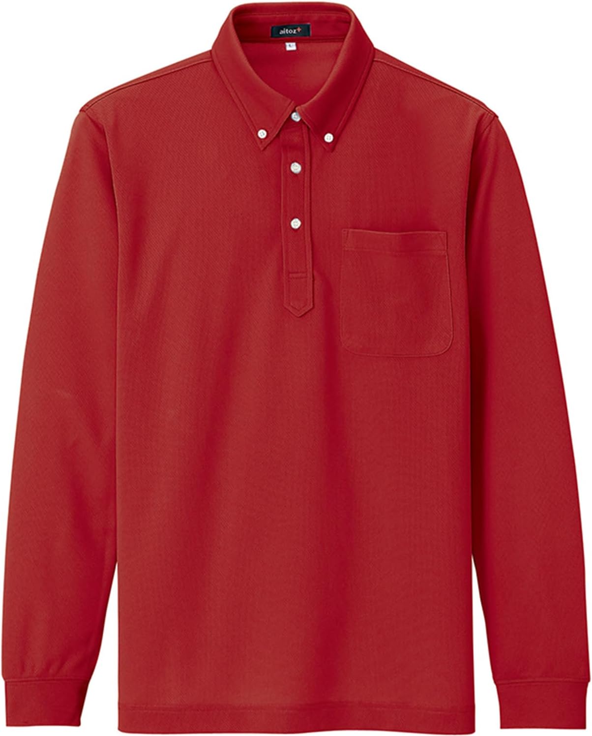 

Поло Aitos 10598, влагоотводящая, быстросохнущая, с длинным рукавом, на пуговицах, с дезодорирующим эффектом Aitoz, красный