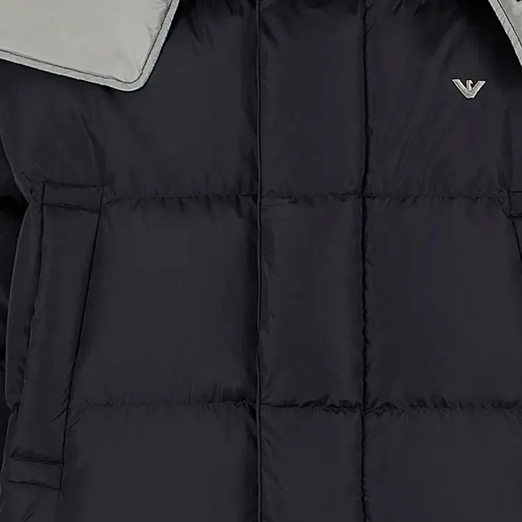 Пуховик с отстегивающейся вставкой Emporio Armani черный — фото 4