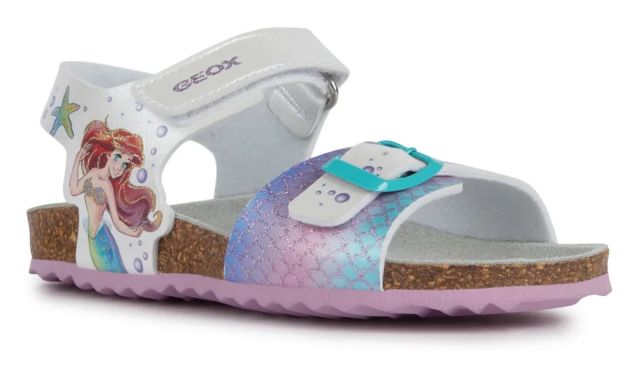 

Сандалии Geox "J ADRIEL GIRL", летняя обувь, туфли на липучке, сандалии, с мотивом Ariel, фиолетовый