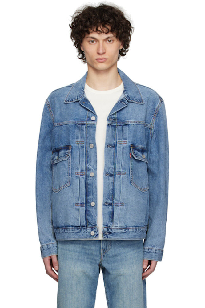 

Синяя джинсовая куртка Trucker Type II Selvedge Levi's