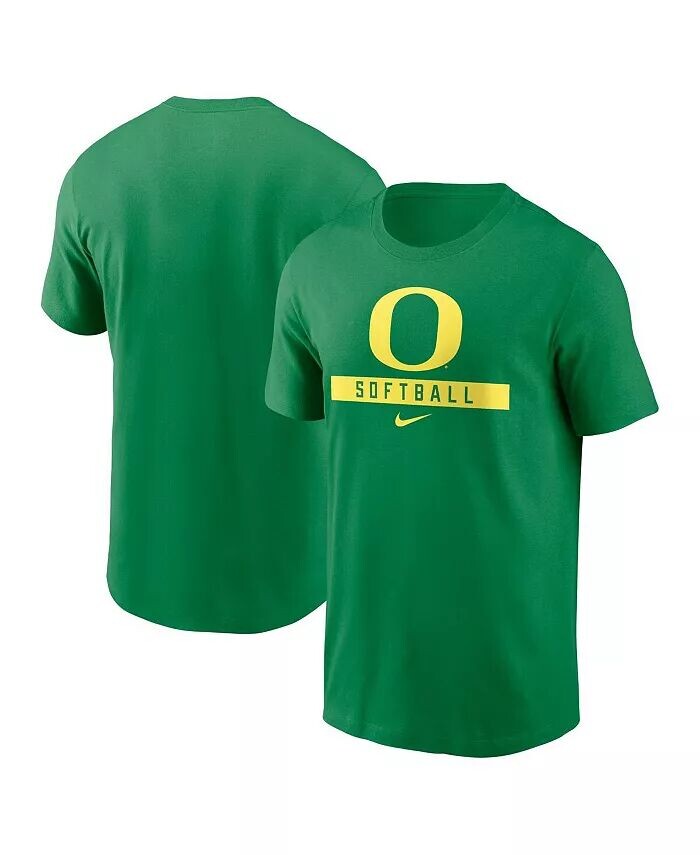 

Мужская зеленая футболка для софтбола Oregon Ducks Nike, зеленый