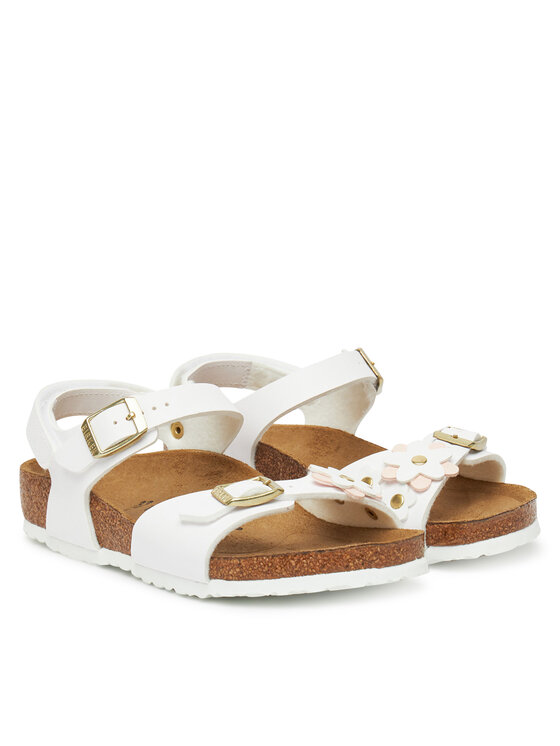 Сандалии Rio Flowers As Kids 1029561 S Birkenstock, белый — фото 2