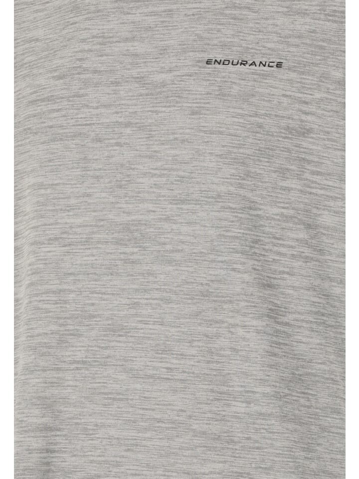 Футболка Endurance T-Shirt Abdon, цвет 1005 Light Grey Melange — фото 3