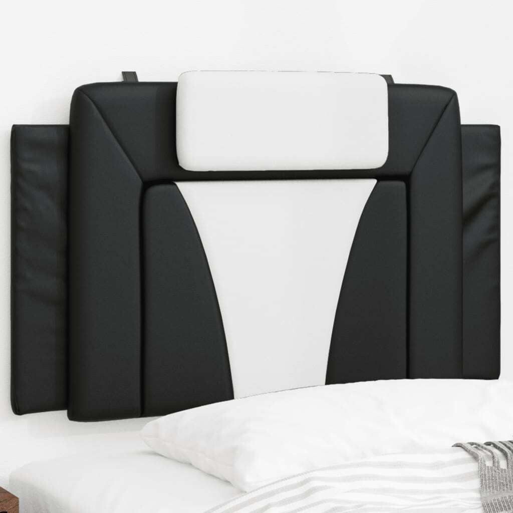 

Подушка на изголовье черно-белая искусственная кожа 80 см DKD HOME DECOR