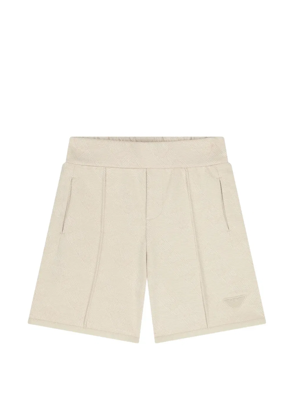 Жаккардовые шорты Emporio Armani Kids, нейтральный
