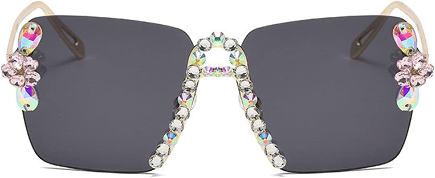 

Солнцезащитные очки Willochra в винтажном стиле, квадратные, без оправы, с бриллиантами, 90-е, маленькие, прямоугольные, с блестками, без оправы, в стиле Y2K, конфетных цветов, Black