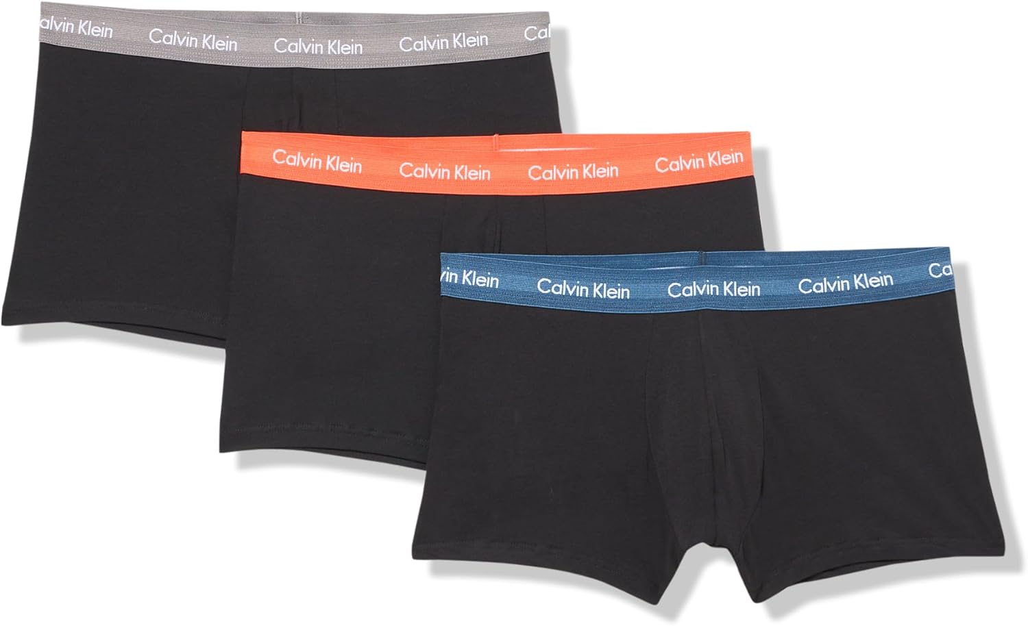 

Комплект из 3 мужских трусов-боксеров Calvin Klein из хлопка и эластичной ткани с низкой посадкой, Black Bodies W/ Spellbound, Eiffel Tower, Cherry Kiss Wb