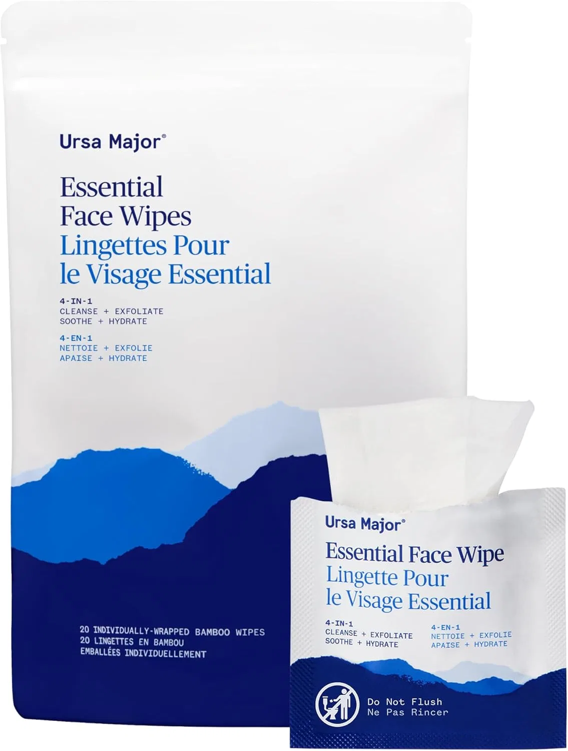 Средство для снятия макияжа Ursa Major — Салфетки для лица Essential Face Wipes, 100 г