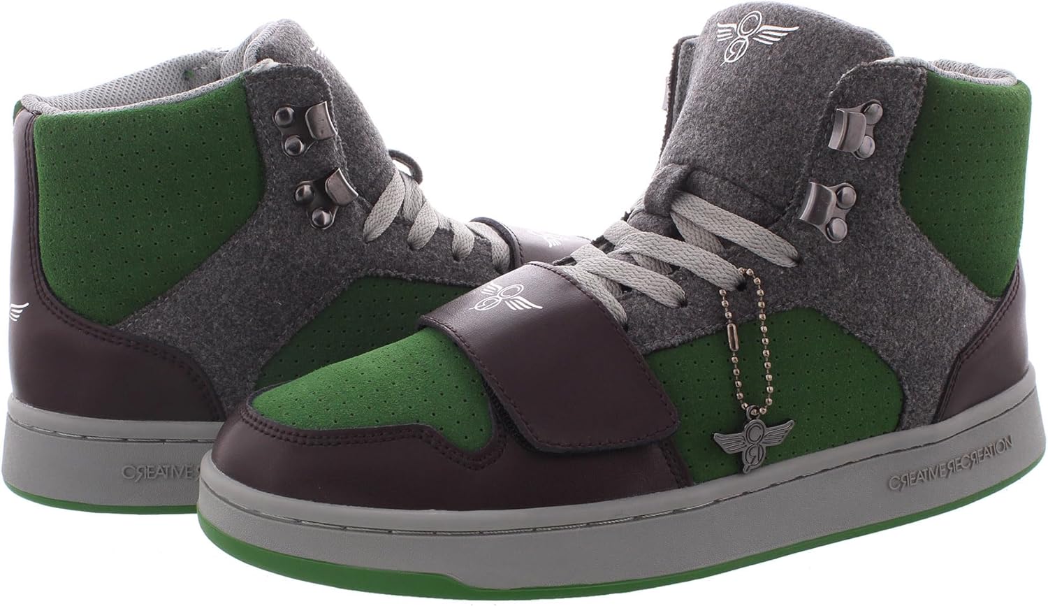 Мужские кроссовки Creative Recreation Cesario Hi XXI, зелёный/серый — фото 3
