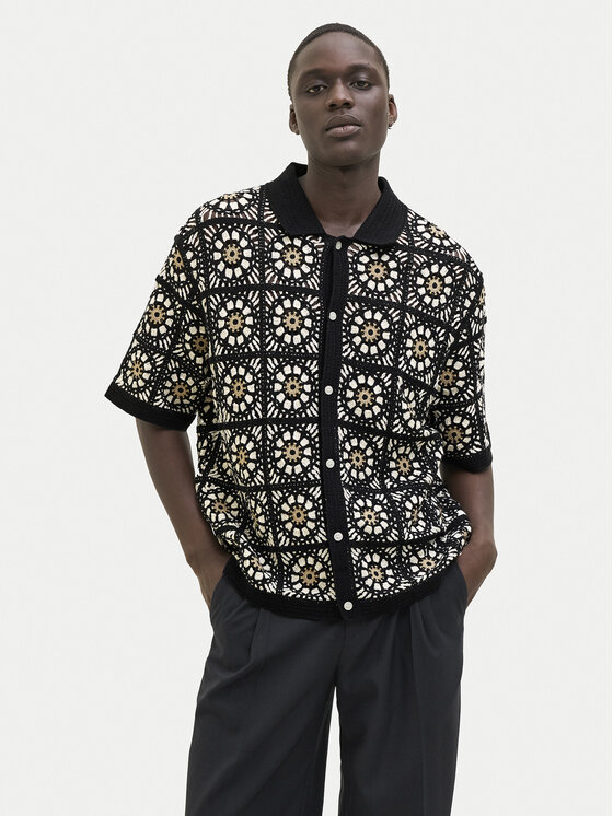 

Свободная рубашка Cartagena 12278724 Jack&Jones, черный