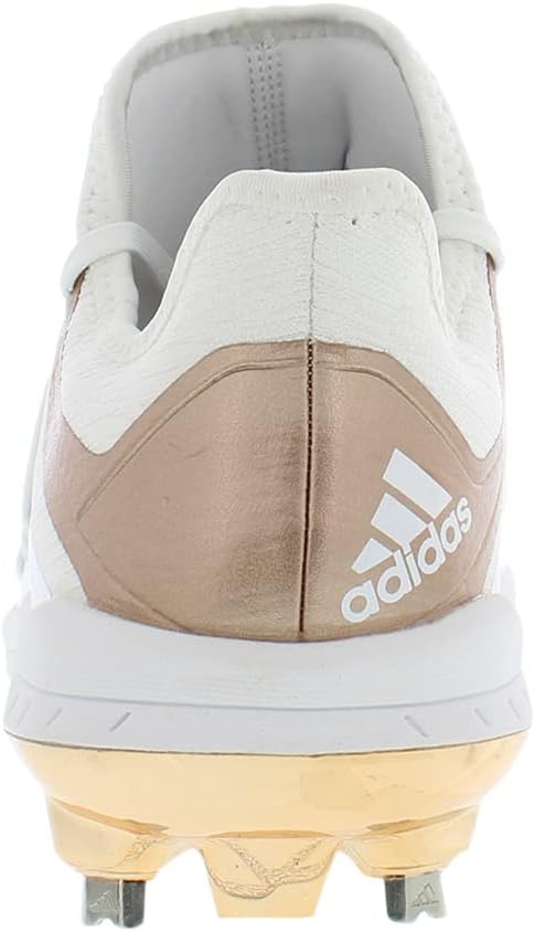 Бейсбольные бутсы для мужчин Adidas Afterburner 6, белый/розовый/золотой — фото 3