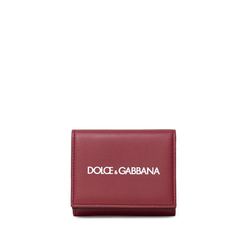 

Красный кошелек из телячьей кожи Dolce & Gabbana