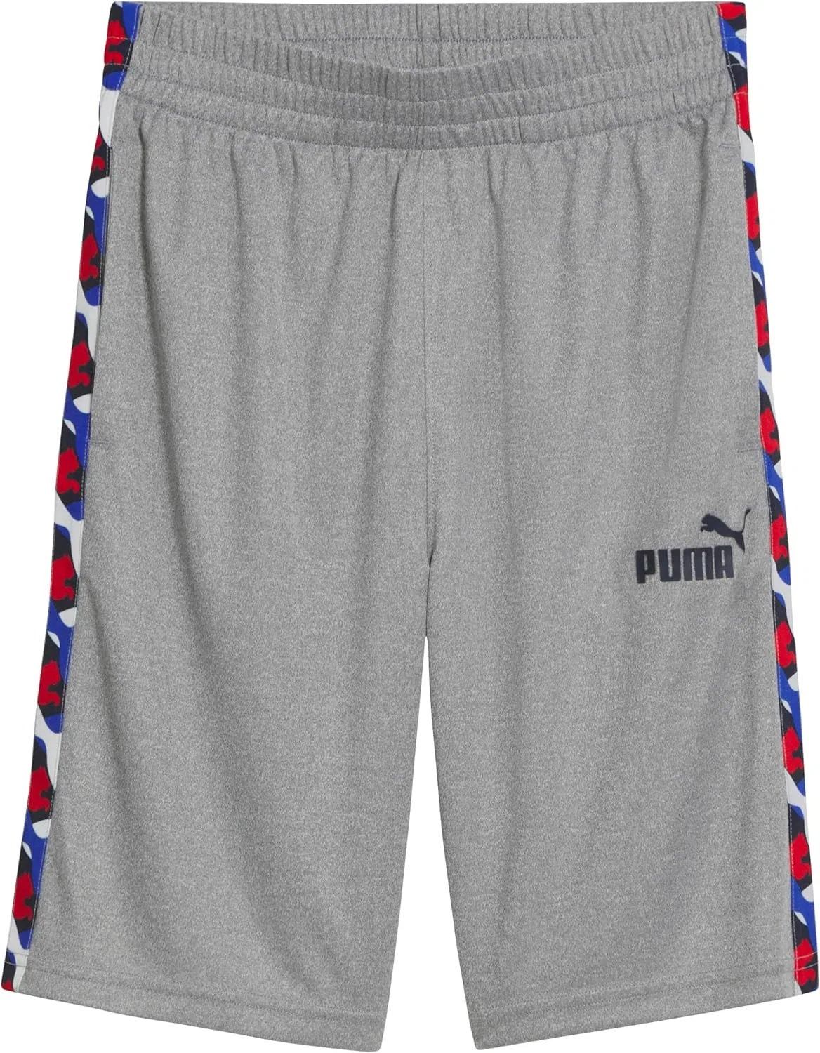 Детские спортивные шорты Puma Essential, с логотипом и принтом, эластичный пояс, Grey/Grey