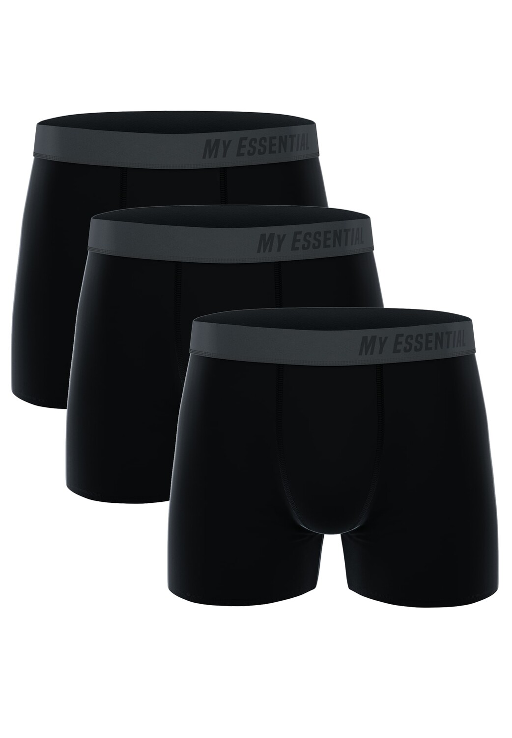 

Боксеры Unbekannt Boxershorts My Essential 3 Pack Boxers Cotton Bio, черный