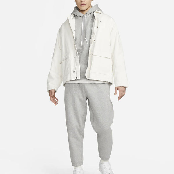 Толстовка Nike AS NK Solo SWSH Fleece Po Light gray, серый — фото 2