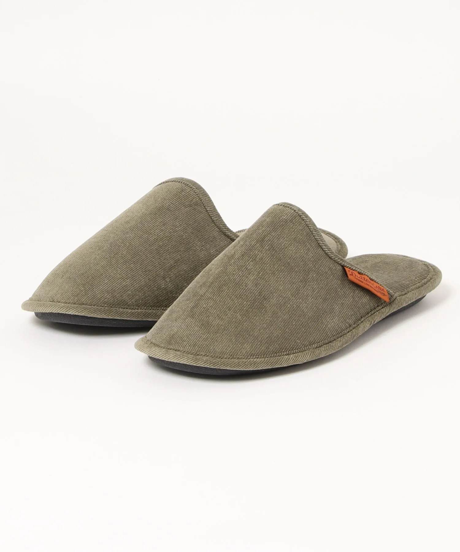 Мужские тапочки из вельвета DULTON CORDUROY SLIPPERS EV зеленые