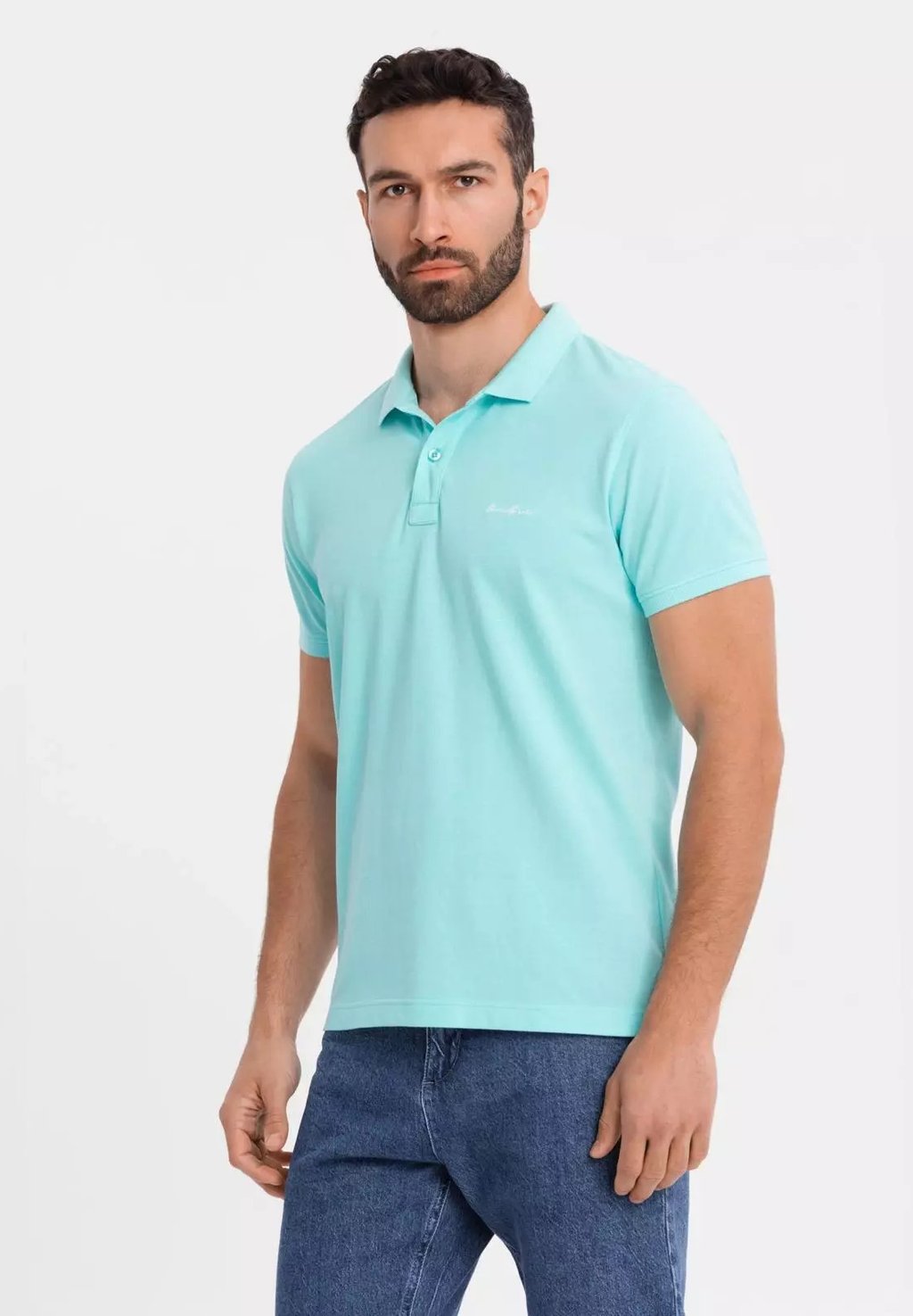 

Поло POSS-0103 Ombre, бирюзовый