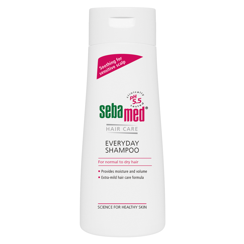 

Ежедневное мытье волос шампунем everyday shampoo Sebamed, 200 мл