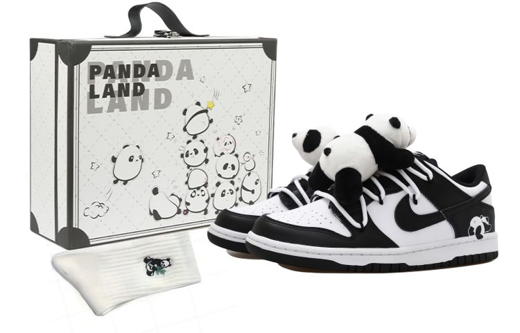 

Кроссовки Panda Nike Dunk, черный/белый