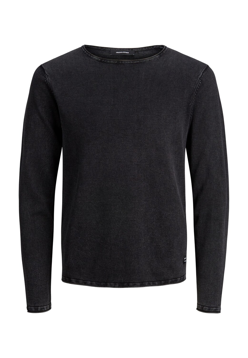 

Мужской свитер с круглым вырезом JACK & JONES, антрацит