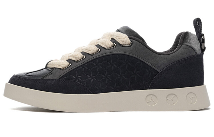 

Кроссовки LI-NING 1990 Wind Chimes Skateboarding Shoes Men Low-top Black, черный
