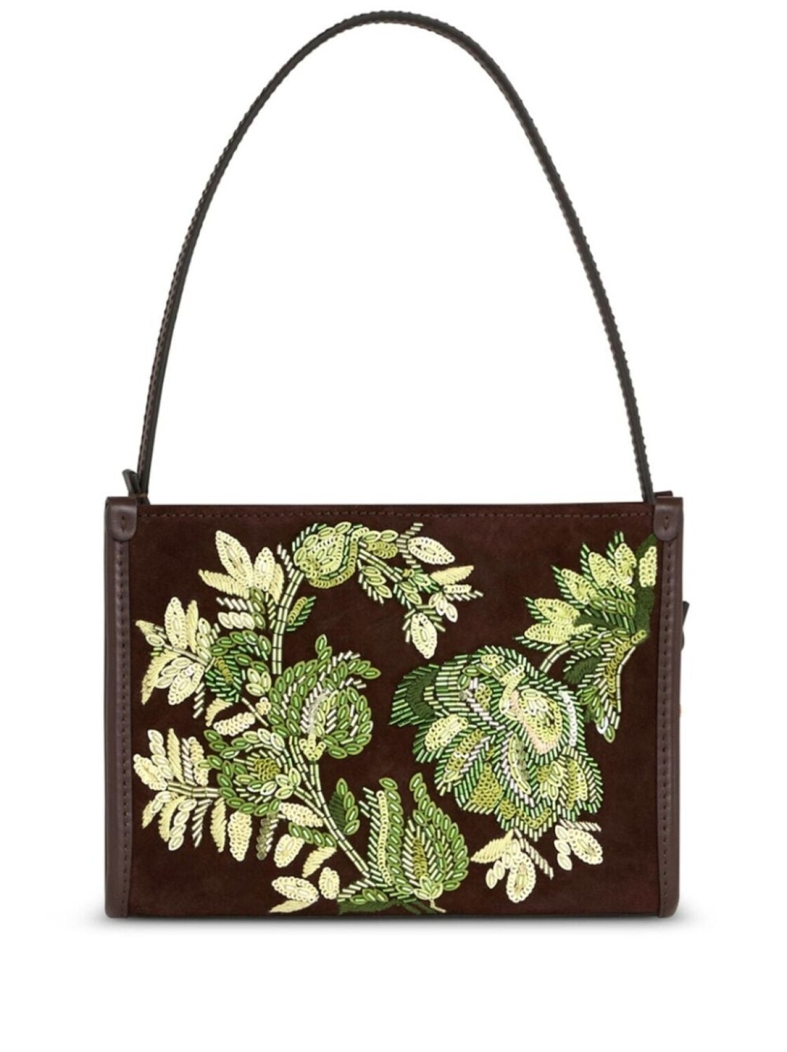

ETRO клатч с вышивкой, коричневый