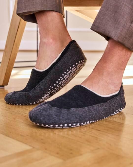 Мужские домашние носки-тапочки FALKE Cosyshoe, 1 пара, Brown Oak Melange 5075 — фото 3