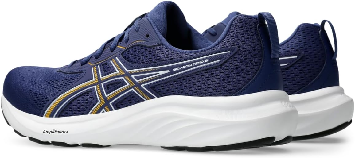 Мужские кроссовки для бега Asics Gel-Contend 9, белый/синий — фото 3