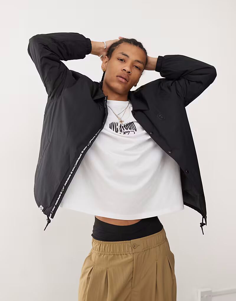 

Черная куртка в стиле тренера с логотипом AAPE BY A BATHING APE