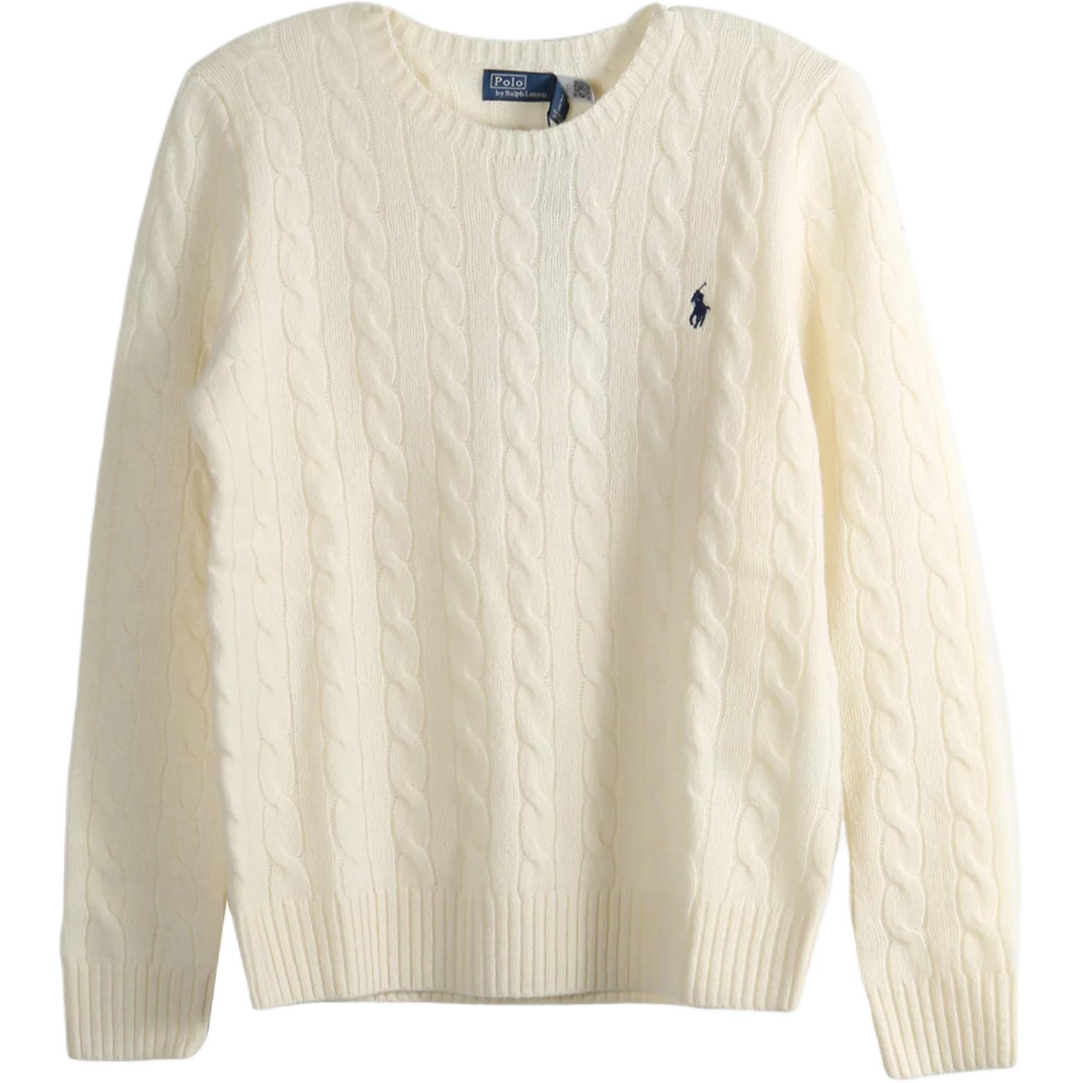 Шерстяной кашемировый свитер Andover cream Polo Ralph Lauren, кремовый — фото 4