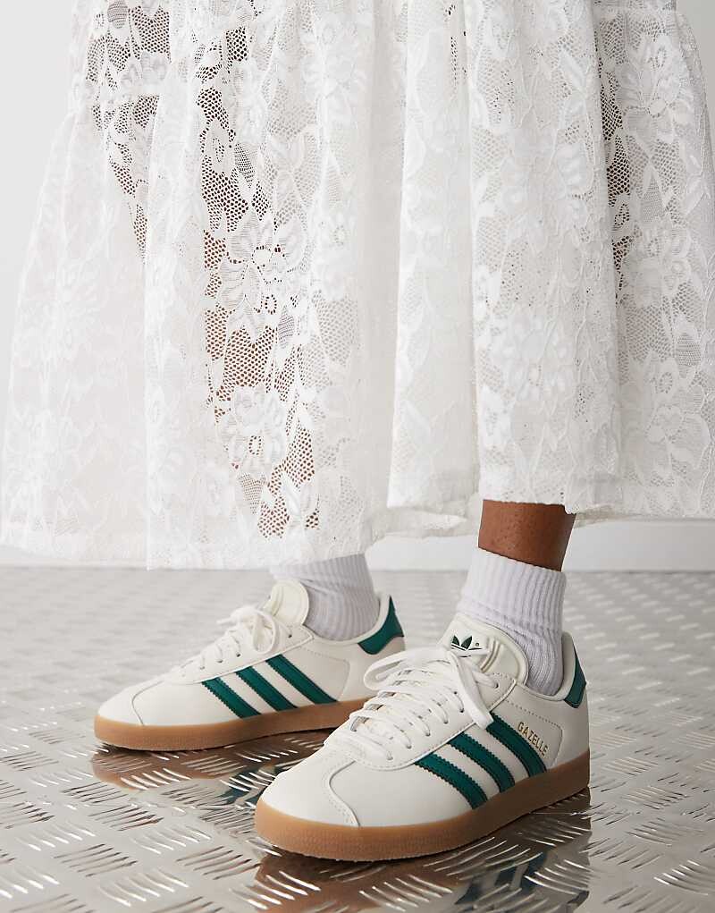 

Кремовые кроссовки adidas Originals Gazelle, Бежевый, Кремовые кроссовки adidas Originals Gazelle