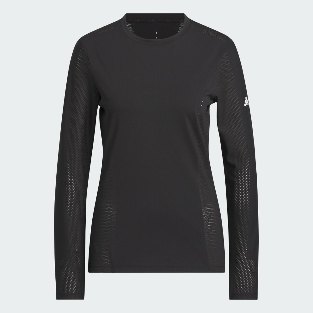 Спортивный топ Adidas Ultimate365 Tour Engineered Long Sleeve Slim Top, черный — фото 4