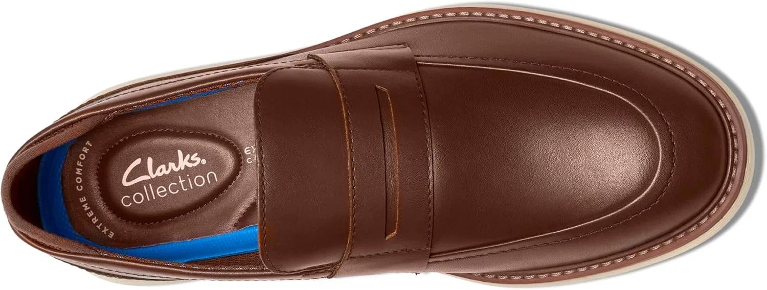 Лоферы Clarks Brantin, Tan Leather — фото 4