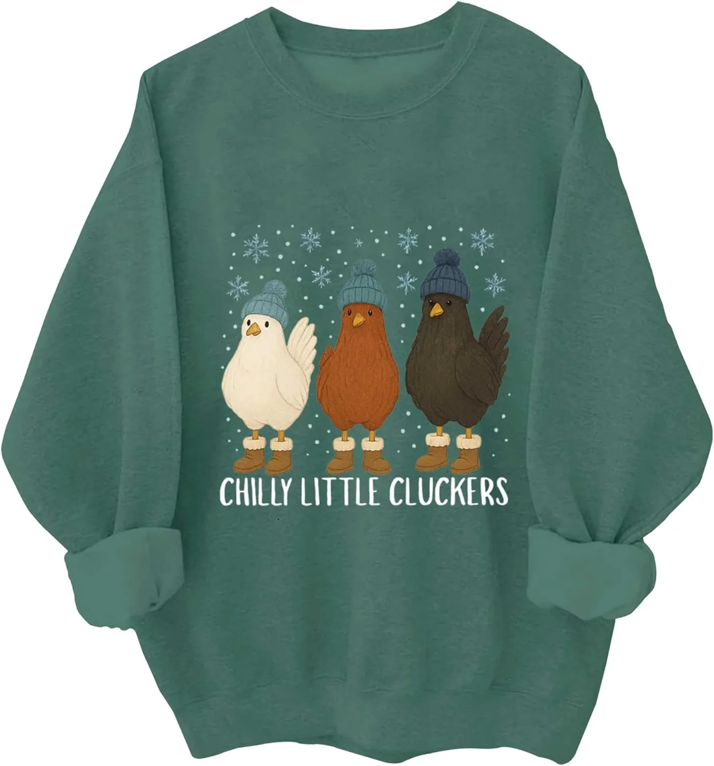 

Свитшот Chilly Little Cluckers с длинным рукавом Kzggs