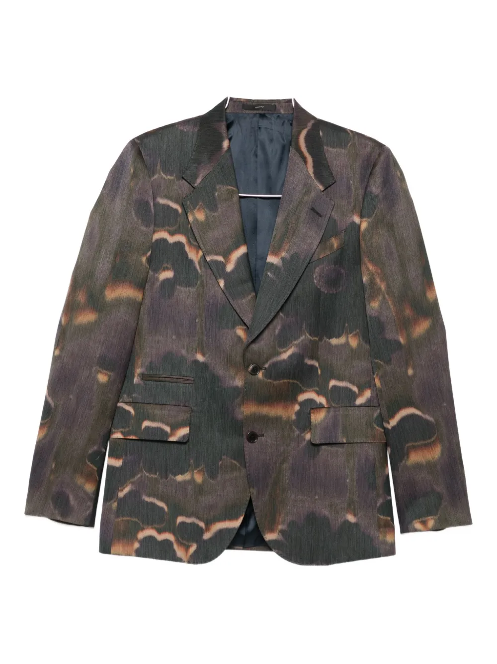 

Блейзер с абстрактным принтом Paul Smith, серый
