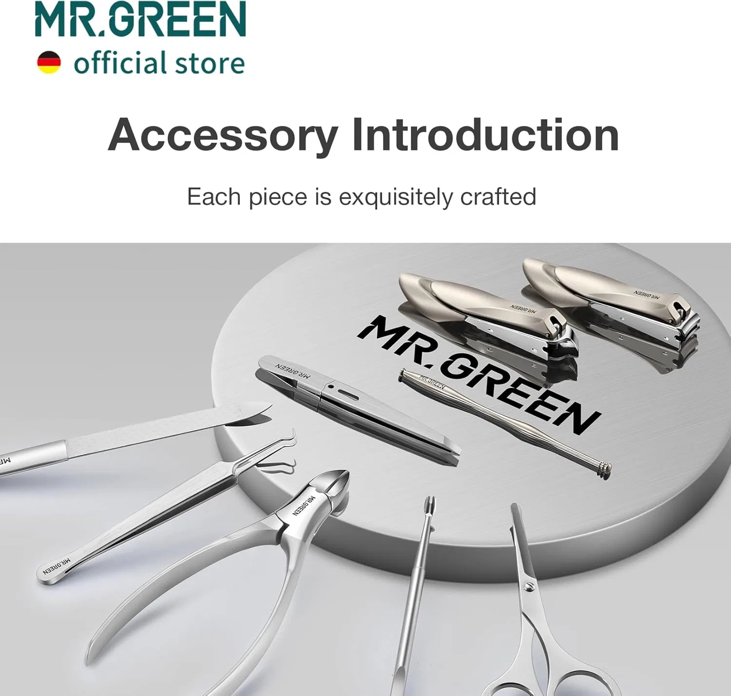 Маникюрный набор MR. GREEN Innate Luxury, 9 в 1 Mr.Green, 9 In 1 Manicure Set — фото 4