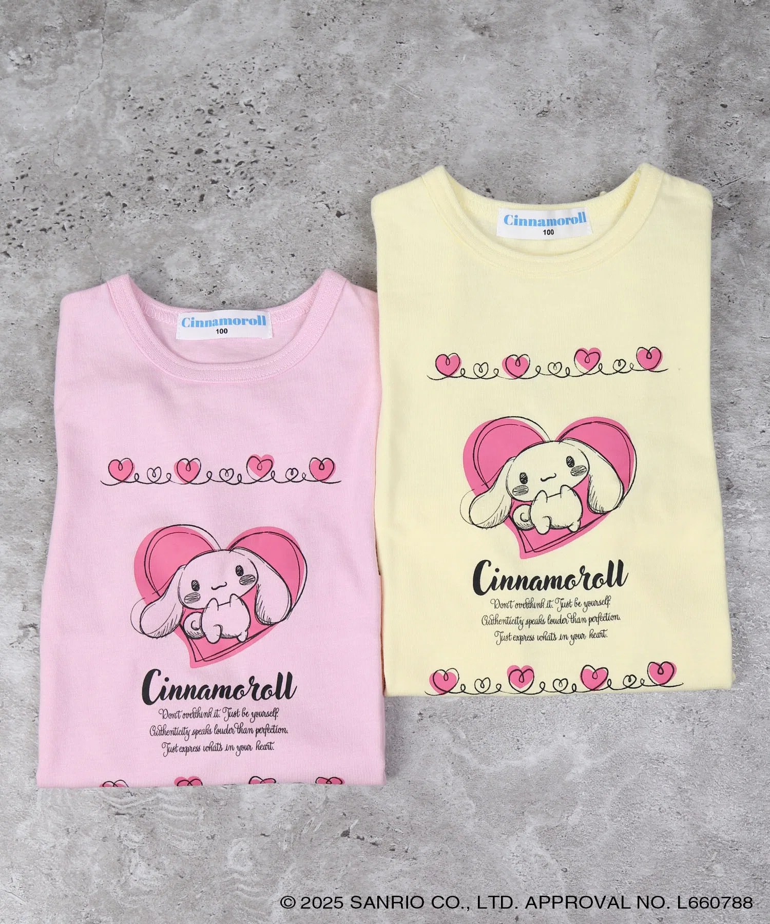 Розовая футболка с принтом La poche biscuit x Cinnamoroll для девочек — фото 3