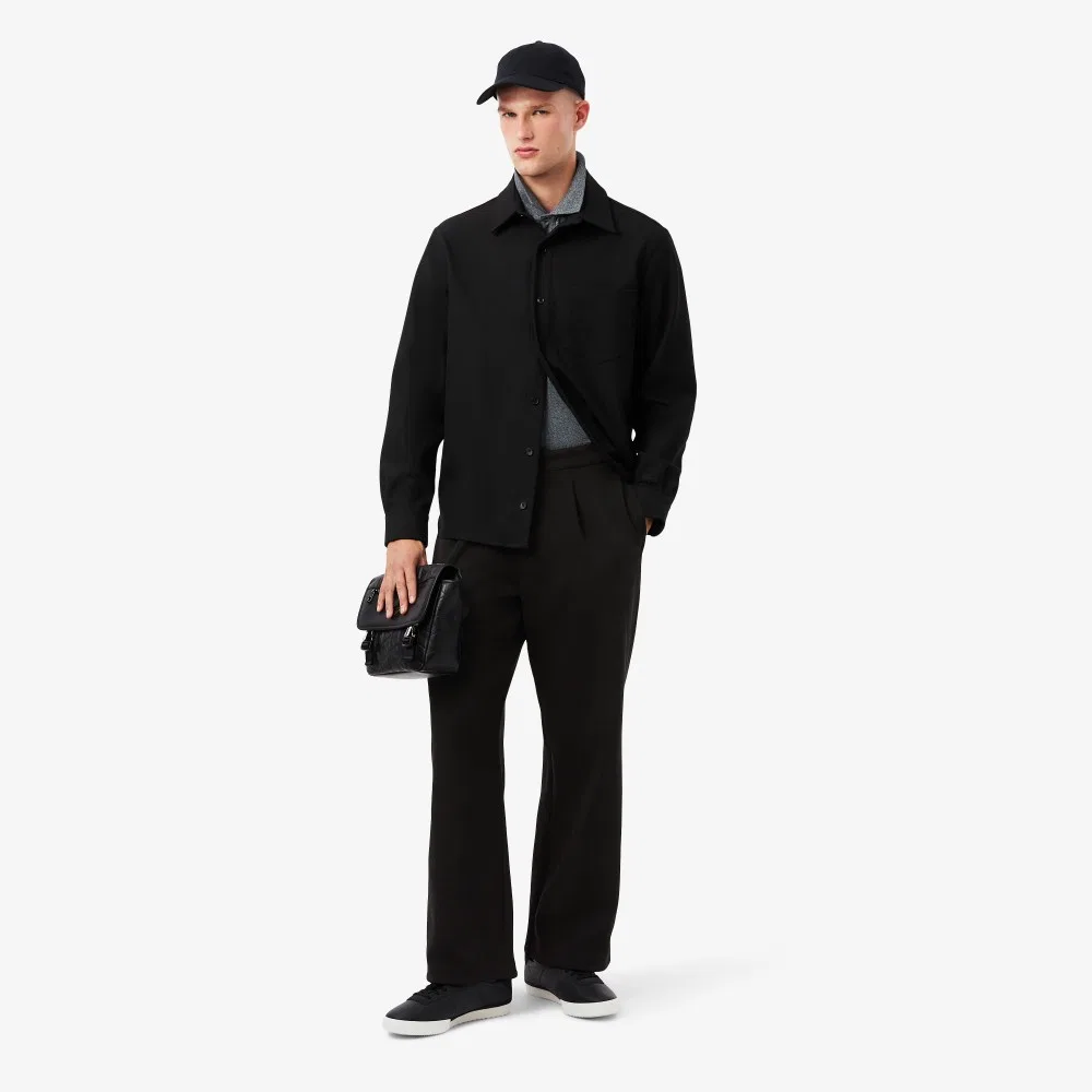 Мужские чёрные спортивные брюки Tailored Track от Lacoste — фото 4