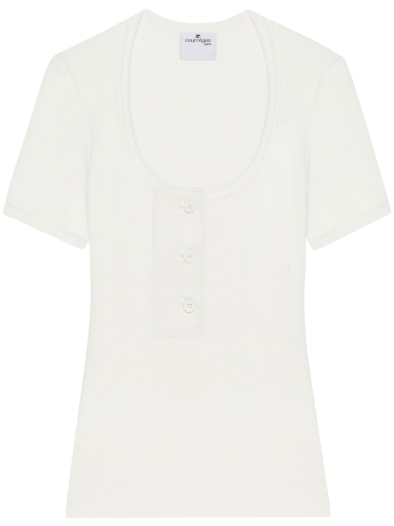 

Courrèges футболка Oblique 90's, белый