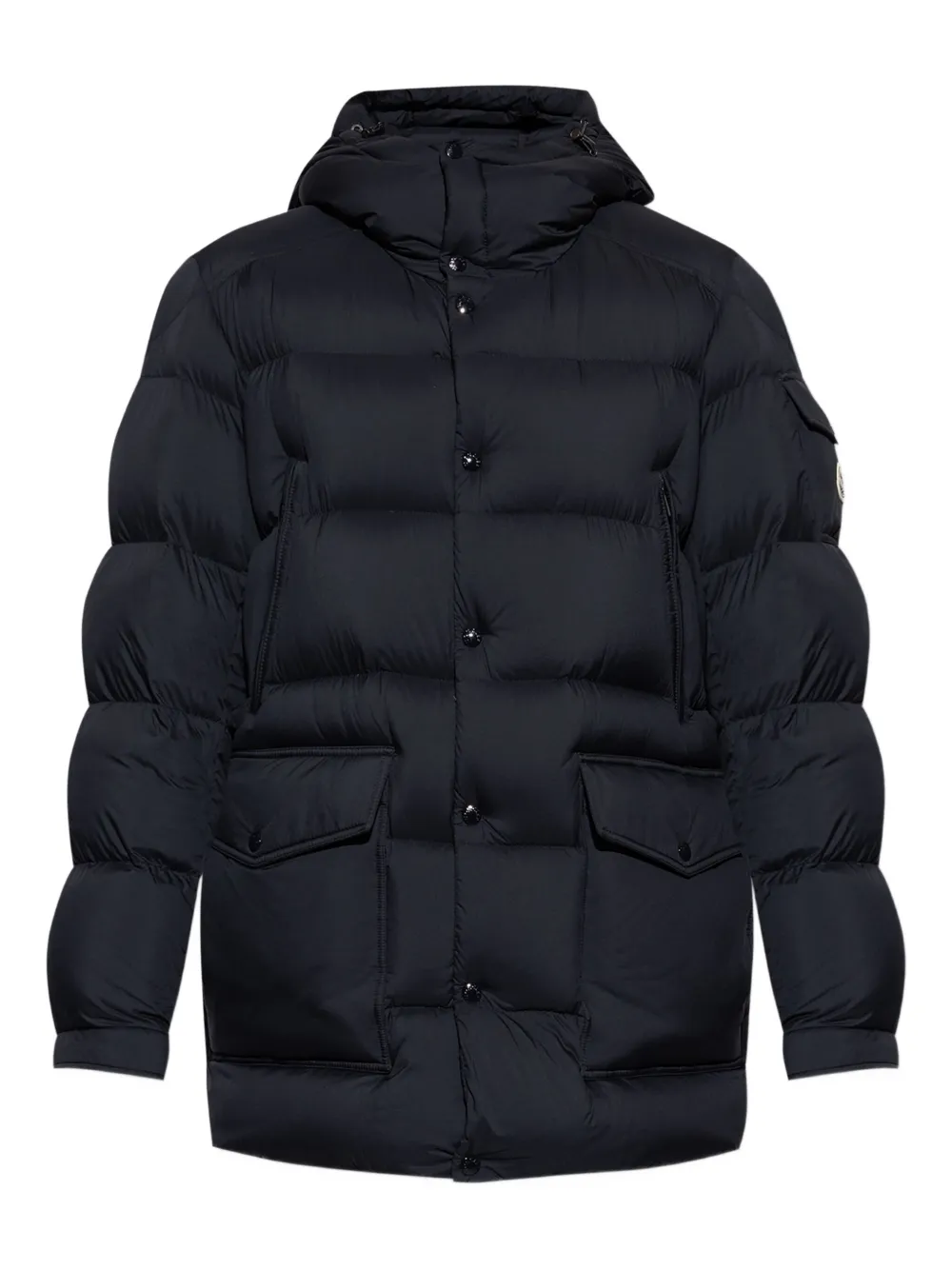 

Пуховик Bretagne с капюшоном MONCLER, синий
